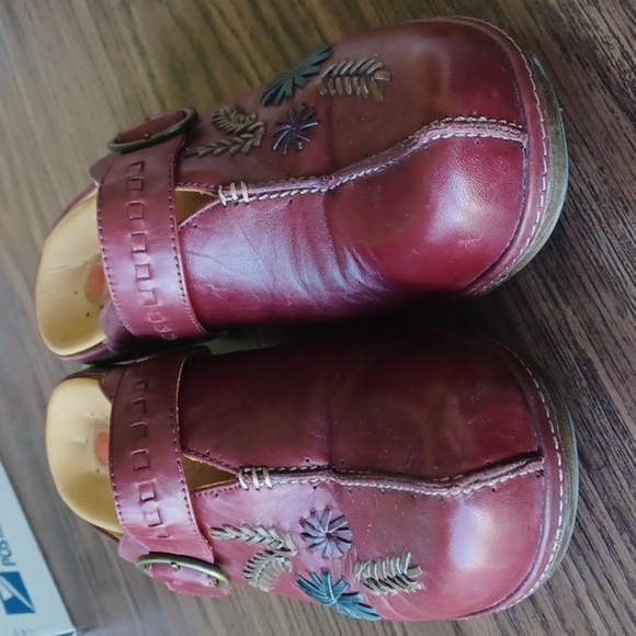 Unstructured by Clarks Burgundy Size 10 Leather Slip On Comfort Clogs UnDeniable - Picture 2 of 8